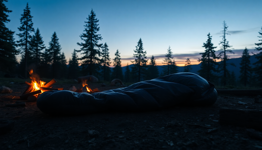 Emergency sleeping bag for camping – lightweight, waterproof, and heat-retaining survival gear for outdoor adventures.