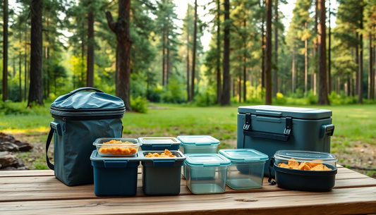 airtight and space-efficient storage for camping food