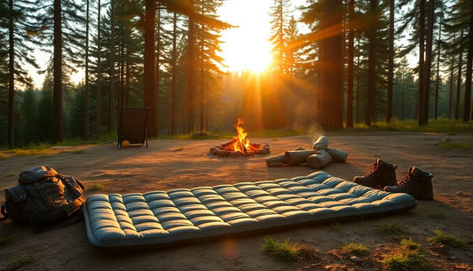 sleeping pad providing comfort and support
