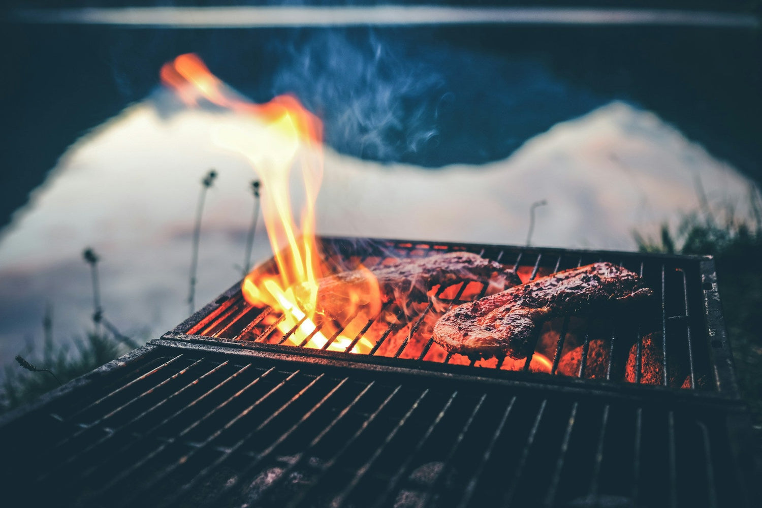 Portable-camping-grill-for-BBQs-hiking-and-outdoor-cooking-designed-for-durability-and-lightweight-convenience-available-at-Campin-Mihee-Shop.