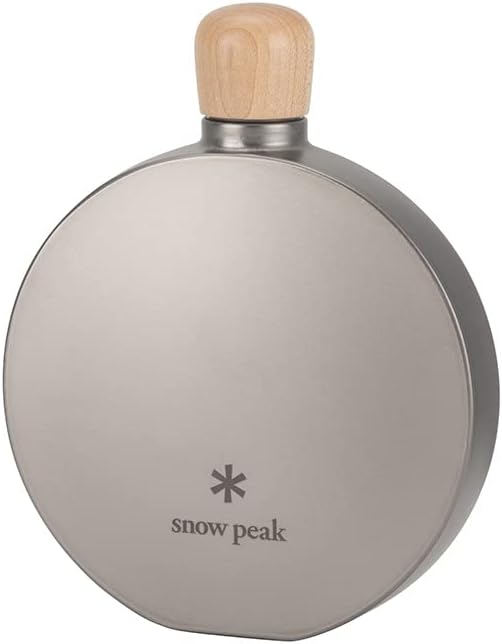 Snow Peak Titanium Flask, preserves liquor's taste