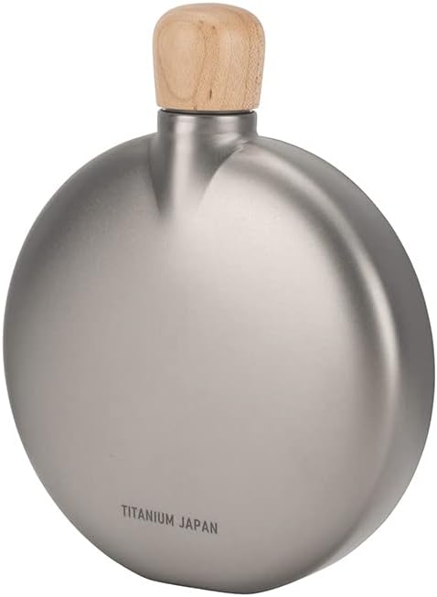 Snow Peak Titanium Flask, preserves liquor's taste