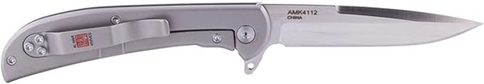 Al Mar Knives Ultralight Hawk 2.75" Blade Titanium Handle Folding Knife, Titanium