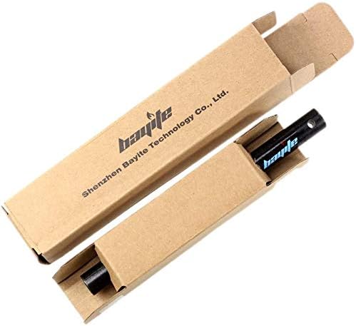 bayite 1/2 Inch X 6 Inch Large Ferro Rods Ferrocerium Rod Drilled Survival Fire Starter Flint Steel with Toggle Lanyard Hole for Camping Emergency