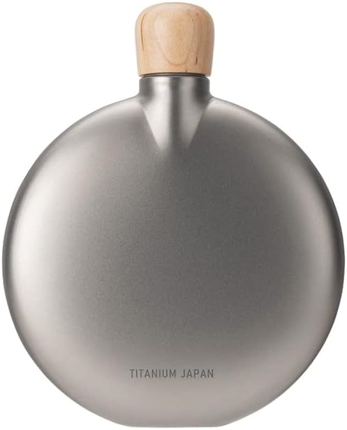 Snow Peak Titanium Flask, preserves liquor's taste