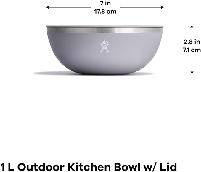 Hydro Flask Outdoor Kitchen Bowl - Stainless Steel Dinnerware Reusable Camping Gear Mess Kit - Dishwasher Safe, BPA-Free, Non-Toxic