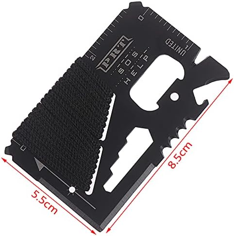 14 in 1 Beer Opener Survival Card Tool,Credit Card Sized Wallet Multitools Gift for Men & Gadgets Tactical Survival Tools (5 pack)