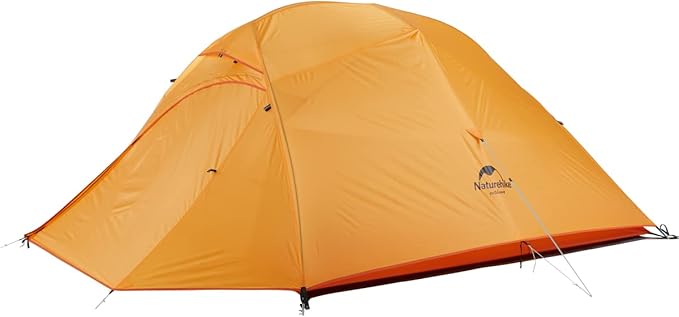 Naturehike Cloud-Up 3 Person Lightweight Backpacking Tent with Footprint - 3 Season Free Standing Dome Camping Hiking Waterproof Backpack Tents