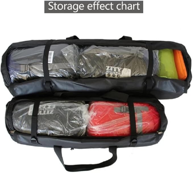 Large Capability Folding Tent Storage Carry Bag Waterproof Luggage Pack Pouch for Camping Hiking Picnic Organizer Walking Holder (Red-L)