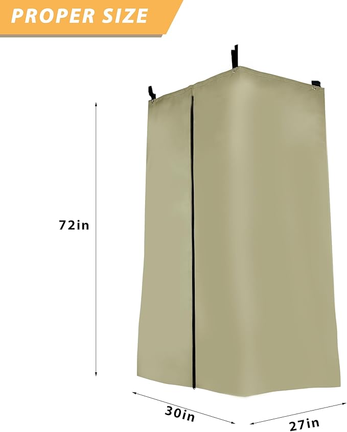 Privacy Tent for Boats - Float Boat Hanging Privacy Curtain Pull-Down Type Suitable for Bimini Top