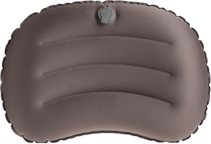 Inflatable pillow, lightweight, compact, compressible, waterproof, comfortable for sleeping while backpacking, hiking, traveling outdoor adventure. (Black)