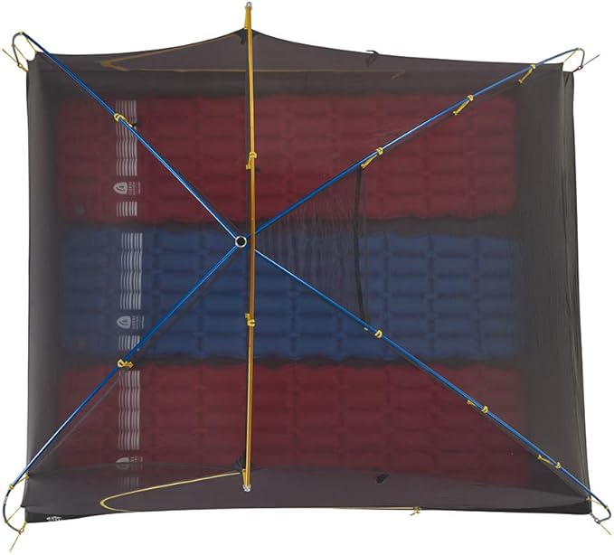Sierra Designs Meteor Lite Ultralight Shelter, Freestanding Lightweight Backpacking & Camping Tent, 2 Doors, Stargazer Rain Fly, Aluminum Poles (Two or Three Person)