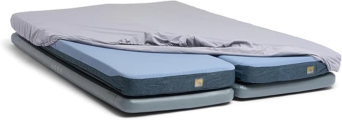 HEST Dually - Portable Camping Mattress, Enhanced Memory Foam, Double Mattress, Sleeps Two