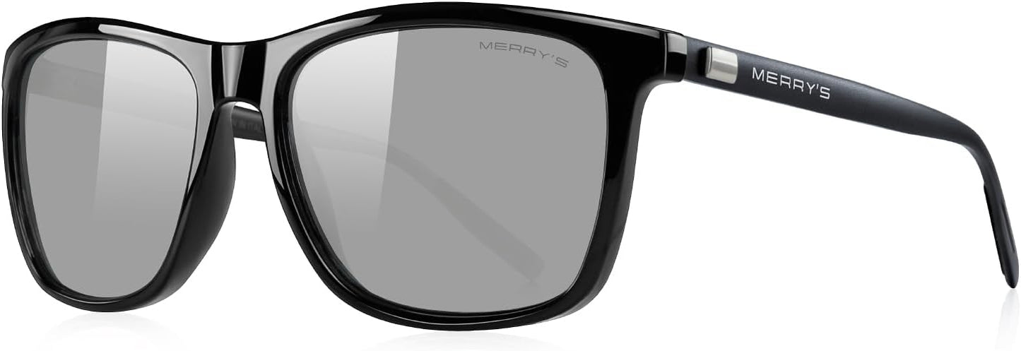 MERRY'S Unisex Polarized Aluminum Sunglasses Vintage Sun Glasses For Men/Women S8286