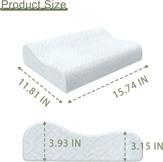 Cooling Gel Memory Foam Travel Pillow,Compressible Neck Contour Camping Pillow,Compact Supportive Pillow for Backpacking Hiking Gear & Accessories