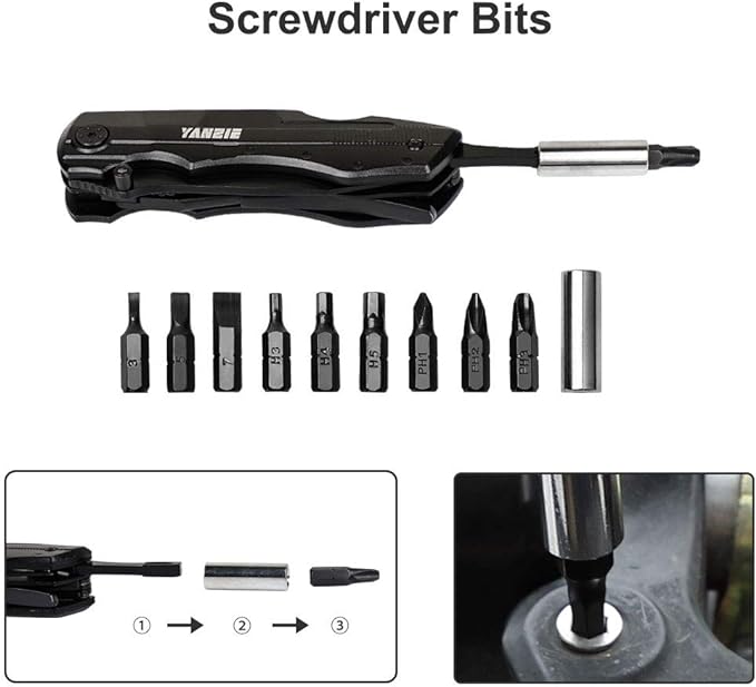 Multitool Pocket Knife with Switch Blades, Can Opener, Wire Cutter, Plier Screwdrivers, Fishing Knife for Camping Hunting, Chrismas/Birthday Gifts for Men/Dad/Kids