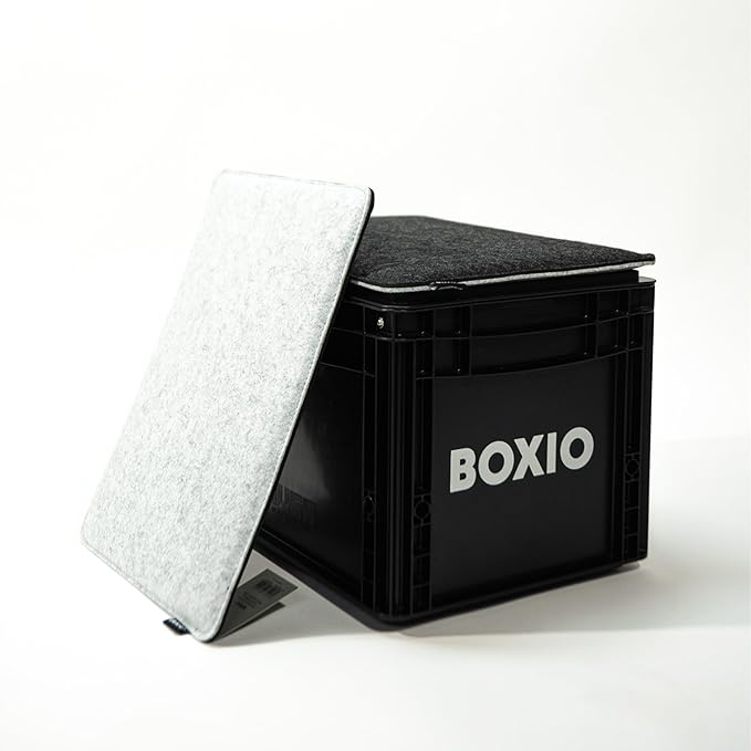 BOXIO - Sit: Pack of 2 - Seat Cushion Felt Toilet Wash Accessories - Camping Accessories - Eurobox Wash Accessories - Felt Cushion Chair Cushion & Chair Pad - Separating Toilet Camping Comfort