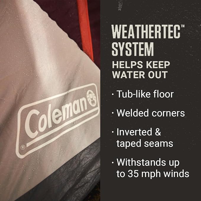 Coleman Skylodge 10-Person Camping Tent, BlackBerry
