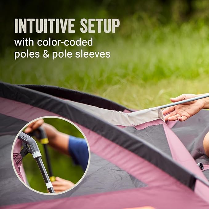 Coleman Skylodge 10-Person Camping Tent, BlackBerry