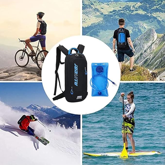 Croogo Hydration Packs,Hydration Backpack with 2L Hydration Bladder,Bicycle Daypack Waterproof Breathable Bag for Climbing