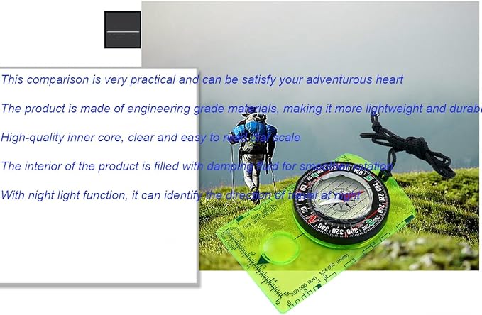 Hxexplore Compass Hiking Backpacking Compass Boy Scout Compass for Kids Scout Compass Camping Navigation Field Compass for Map Reading Kids Gifts