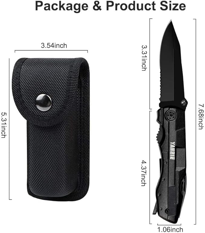 Multitool Pocket Knife with Switch Blades, Can Opener, Wire Cutter, Plier Screwdrivers, Fishing Knife for Camping Hunting, Chrismas/Birthday Gifts for Men/Dad/Kids