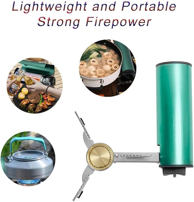 Foldable Camping Butane Stove, Portable Camping Stove Outdoor Gas Stove with Storage Bag,Backpacking Hiking,Adventure, Home Travel, Outdoor Patio, RV Trip,Camping