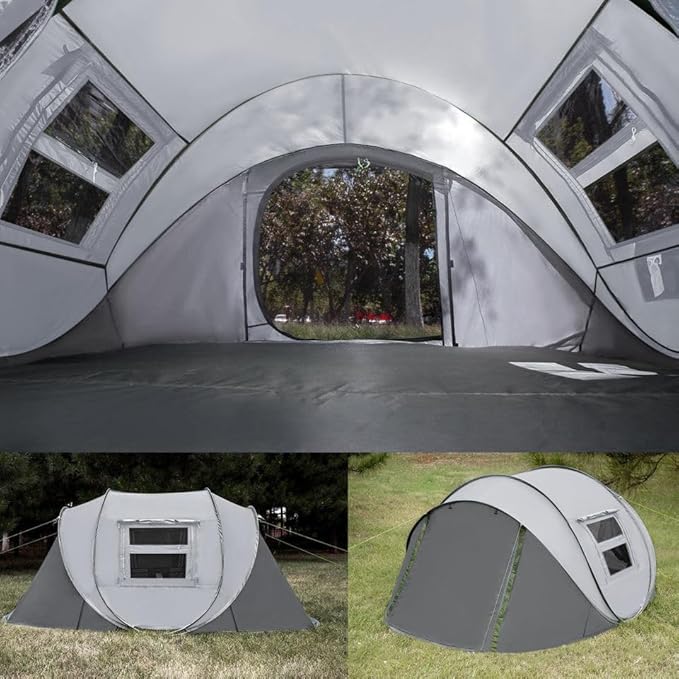 Instant Pop Up Camping Tent, 5-6 Person Tents,Automatic Set Up Tent in 3 Seconds,Waterproof Sunshade Family Tent,Portable Lightweight Dome Tent for Outdoor Camping,Hiking,Travel & Beach