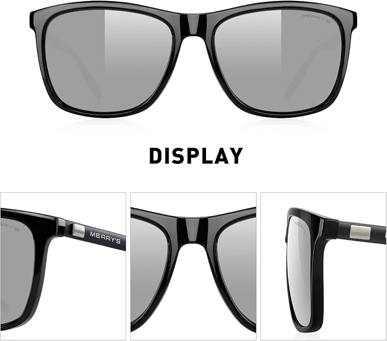 MERRY'S Unisex Polarized Aluminum Sunglasses Vintage Sun Glasses For Men/Women S8286