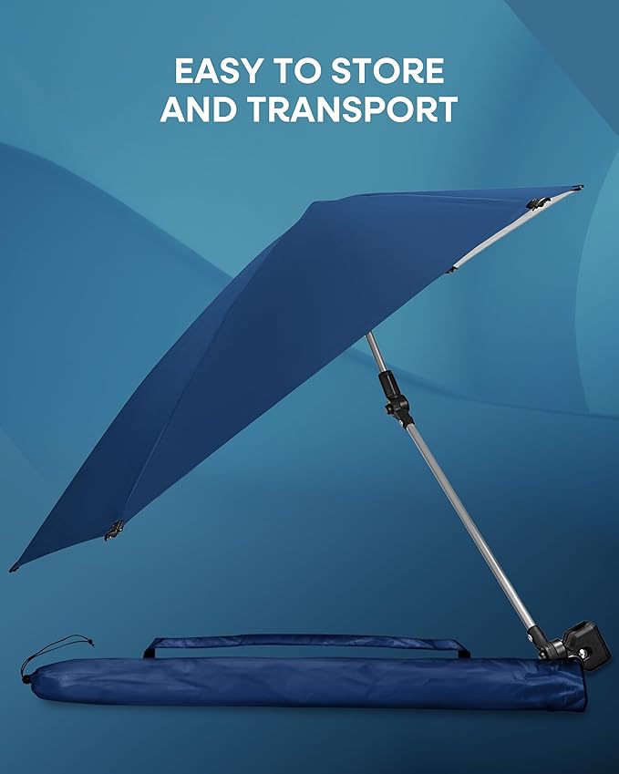 Sport-Brella Versa-Brella SPF 50+ Adjustable Umbrella with Universal Clamp