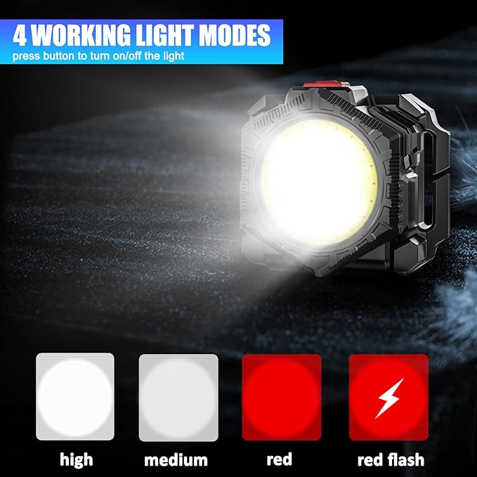 Minsk Headlamp Rechargeable, 1000 Lumen Super Bright Head Lamps Outdoor LED Rechargeable, IPX4 Waterproof Headlamp for Night Walking, Running, Hiking & Outdoor Camping(Headlamp)