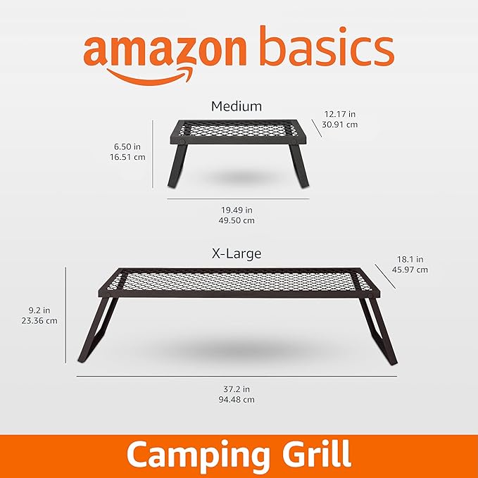 Amazon Basics Portable Outdoor Folding Campfire Grill