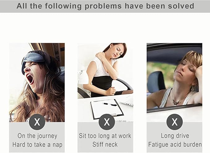 Portable Inflatable Neck Pillow for Outdoor Travel, Camping, Office Naps-Polyester ,Color Available-Simple and Comfortable (16.5 * 12.6 * 4.3in, Blue)