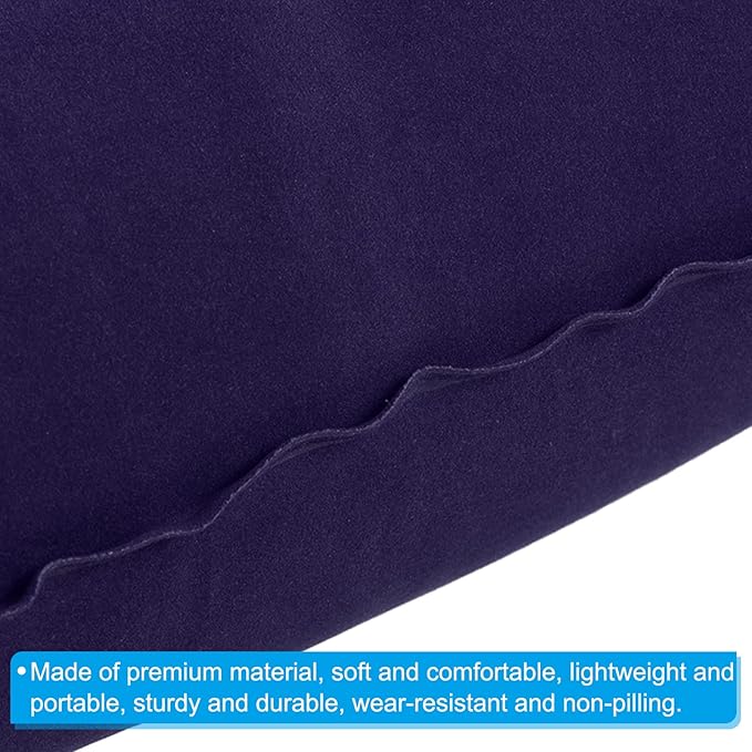 PATIKIL Inflatable Pillow, 3 Pack Ultralight Camping Travel Pillow Desk Rest Neck Support for Hiking Backpacking Office, Dark Purple
