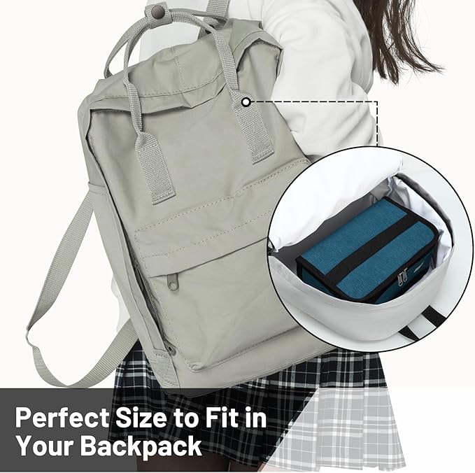 MIER Portable Thermal Insulated Cooler Bag Mini Lunch Bag for Kids, Ocean Depths