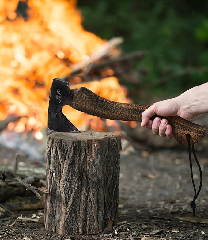 The Artisan - Camping Hatchet - Carving Axe with Sheath -Survival Axe for Wood Splitting and Chopping - Bushcraft Hatchet - Perfect for Outdoor Adventures - Ideal Gift for Men
