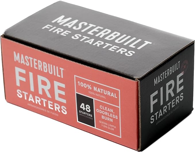 N100SEB Super Economy Box Fire Starter, Tan Brown, 100 Count (Pack of 1) & Masterbuilt Fire Starters, 48 Count