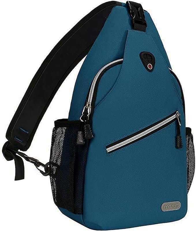 MOSISO Rope Sling Backpack (Up to 13 inch), Multipurpose Crossbody Chest One Shoulder Outdoor Travel Hiking Daypack