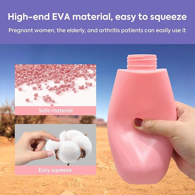 Portable Bidet Peri Bottle for Women Travel Men Personal Bidet Handheld Bidet (Pink)