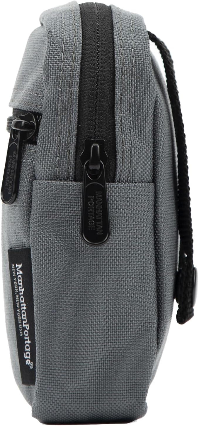 Manhattan Portage Trek Zipper Pouch - Stylish And Functional Travel Organizer 1000D Cordura And Water Resistant (Grey)