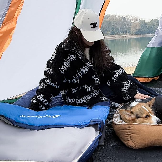 KINGROCK Sleeping Bags for Adults Backpacking Lightweight Waterproof- Cold Weather Sleeping Bag