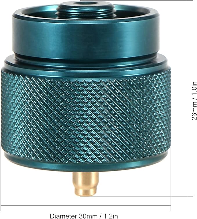 Lixada Camping Stove Adapter 1L Outdoor Propane Small Tank Input EN417 Lindal Valve Output