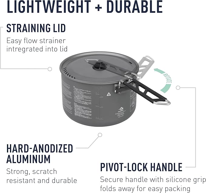 Sea to Summit Alpha Lightweight Aluminum Camping Cook Pot