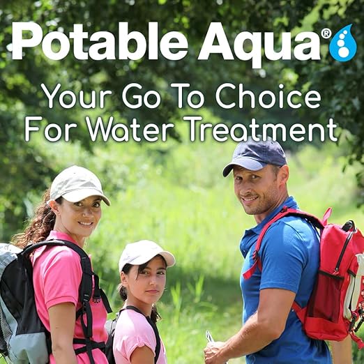 Potable Aqua Water Purification, Water Treatment Tablets - 50 count Bottle