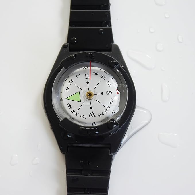 Wrist Compass - Waterproof Pocket Compass for Hiking, Camping, Outdoor