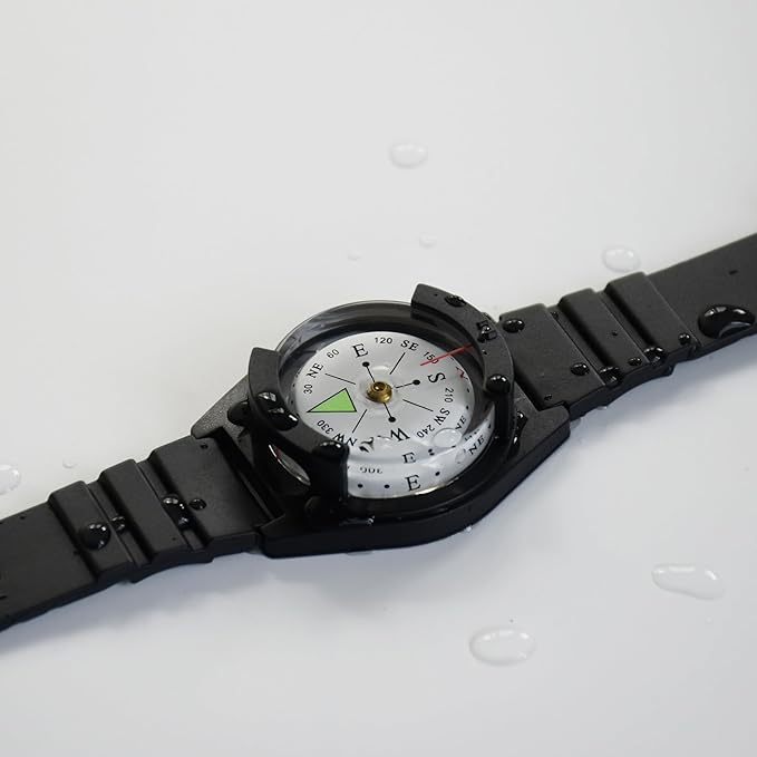 Wrist Compass - Waterproof Pocket Compass for Hiking, Camping, Outdoor