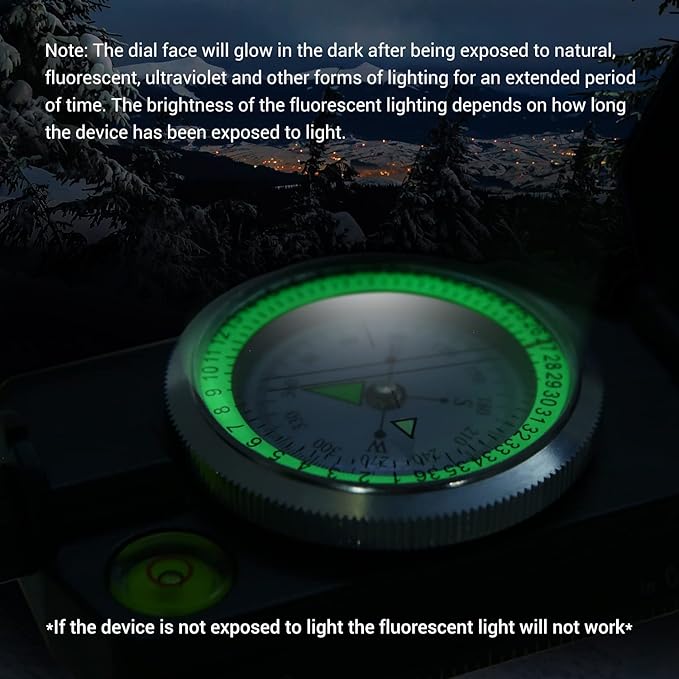 Sportneer Compass Hiking Survival Military Grade Waterproof Boy Scout Compass for Kids Gift Backpacking Camping Hiking Navigation