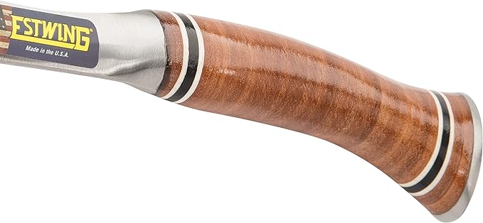 ESTWING Sportsman's Axe - 12" Camping Hatchet with Forged Steel Construction & Genuine Leather Grip - E14A