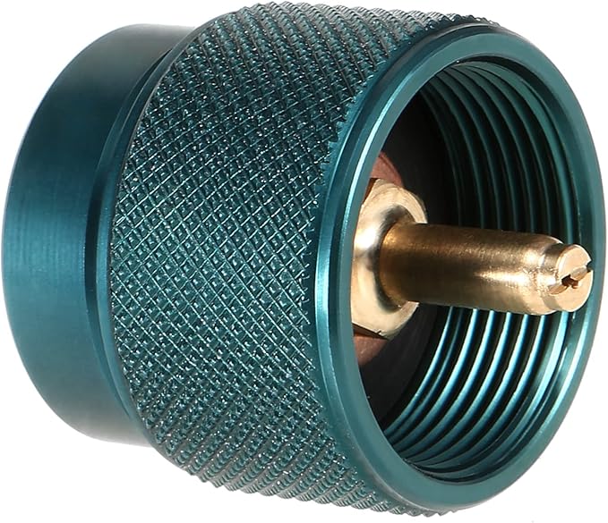 Lixada Camping Stove Adapter 1L Outdoor Propane Small Tank Input EN417 Lindal Valve Output