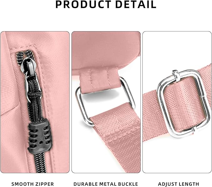 Sports Drawstring Backpack String Swimming Gym Bag Backpack with Shoes Compartment and Pocket for Men Women(pink
